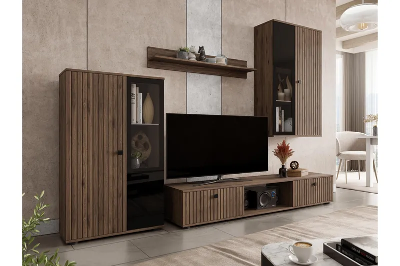 Bunta Tv-Møbelsett, Brun