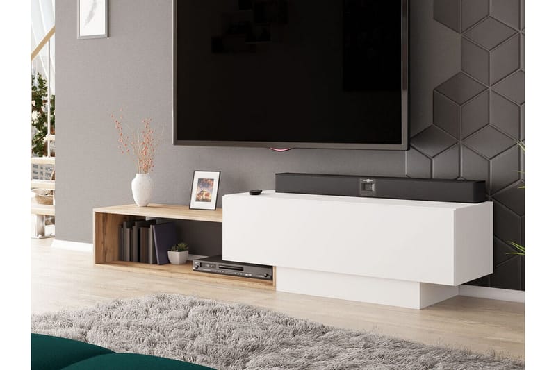 Carbost TV-skap 210 cm - Hvid - TV-skap