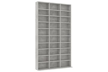 CD-skap betonggrå 102x16x177,5 cm sponplate - Møbler - Mediamøbel & tv møbel - CD-hylle & DVD-hylle