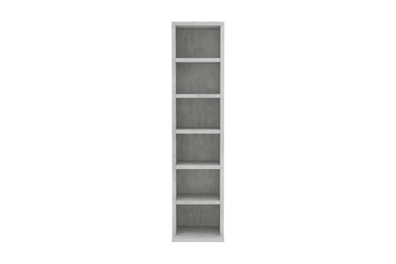CD-skap betonggrå 21x16x88 cm sponplate - Grå - Møbler - Mediamøbel & tv møbel - CD-hylle & DVD-hylle