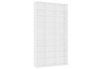 CD-skap hvit 102x16x177,5 cm sponplate - Møbler - Mediamøbel & tv møbel - CD-hylle & DVD-hylle