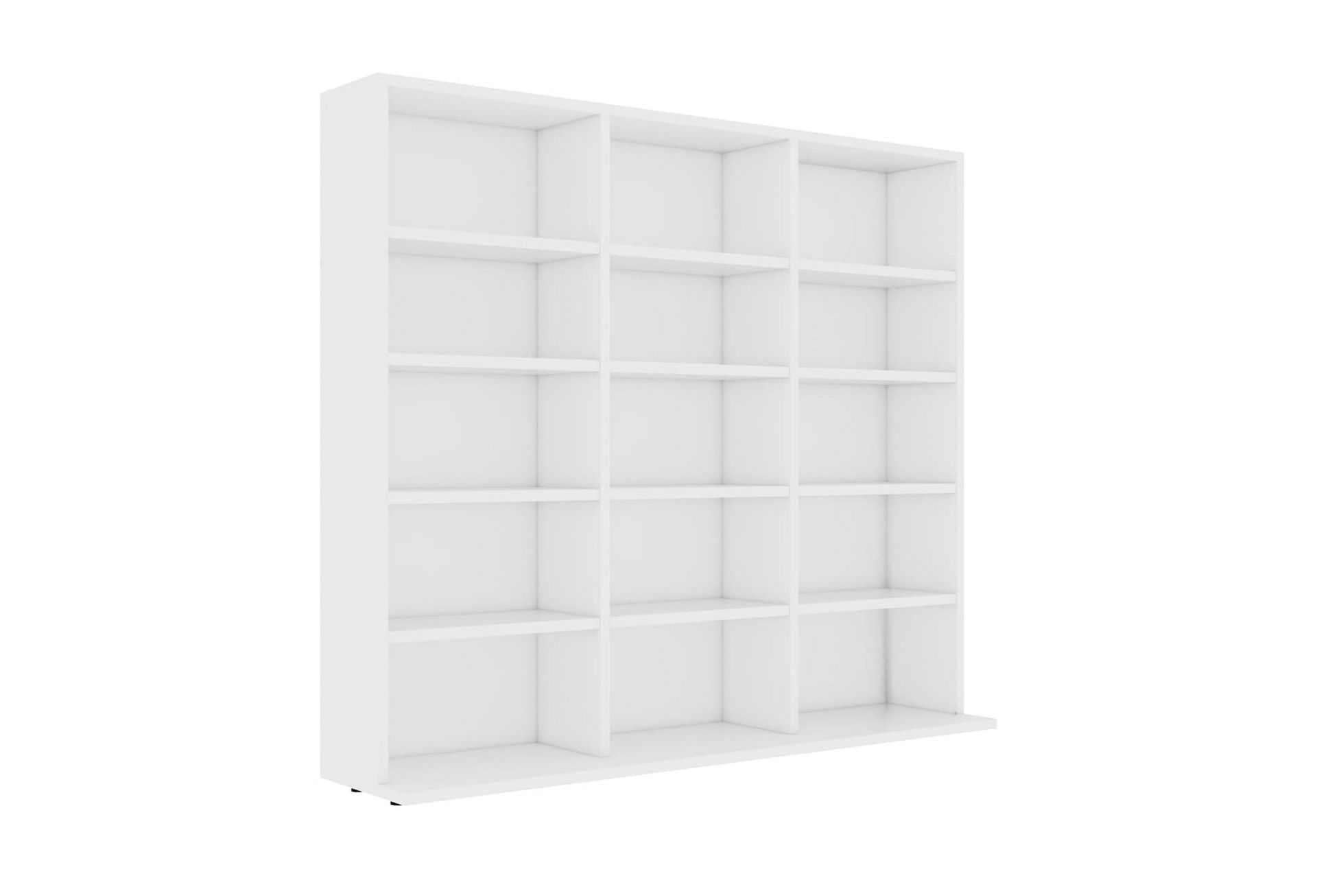 CD-skap hvit 102x16x89,5 cm sponplate - Møbler - Mediamøbel & tv møbel - CD-hylle & DVD-hylle