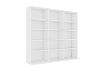 CD-skap hvit 102x16x89,5 cm sponplate - Møbler - Mediamøbel & tv møbel - CD-hylle & DVD-hylle