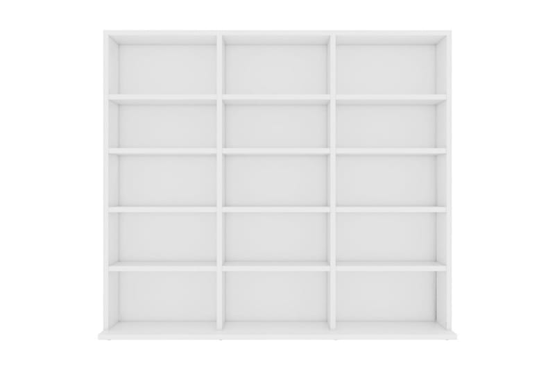 CD-skap hvit 102x16x89,5 cm sponplate - Møbler - Mediamøbel & tv møbel - CD-hylle & DVD-hylle