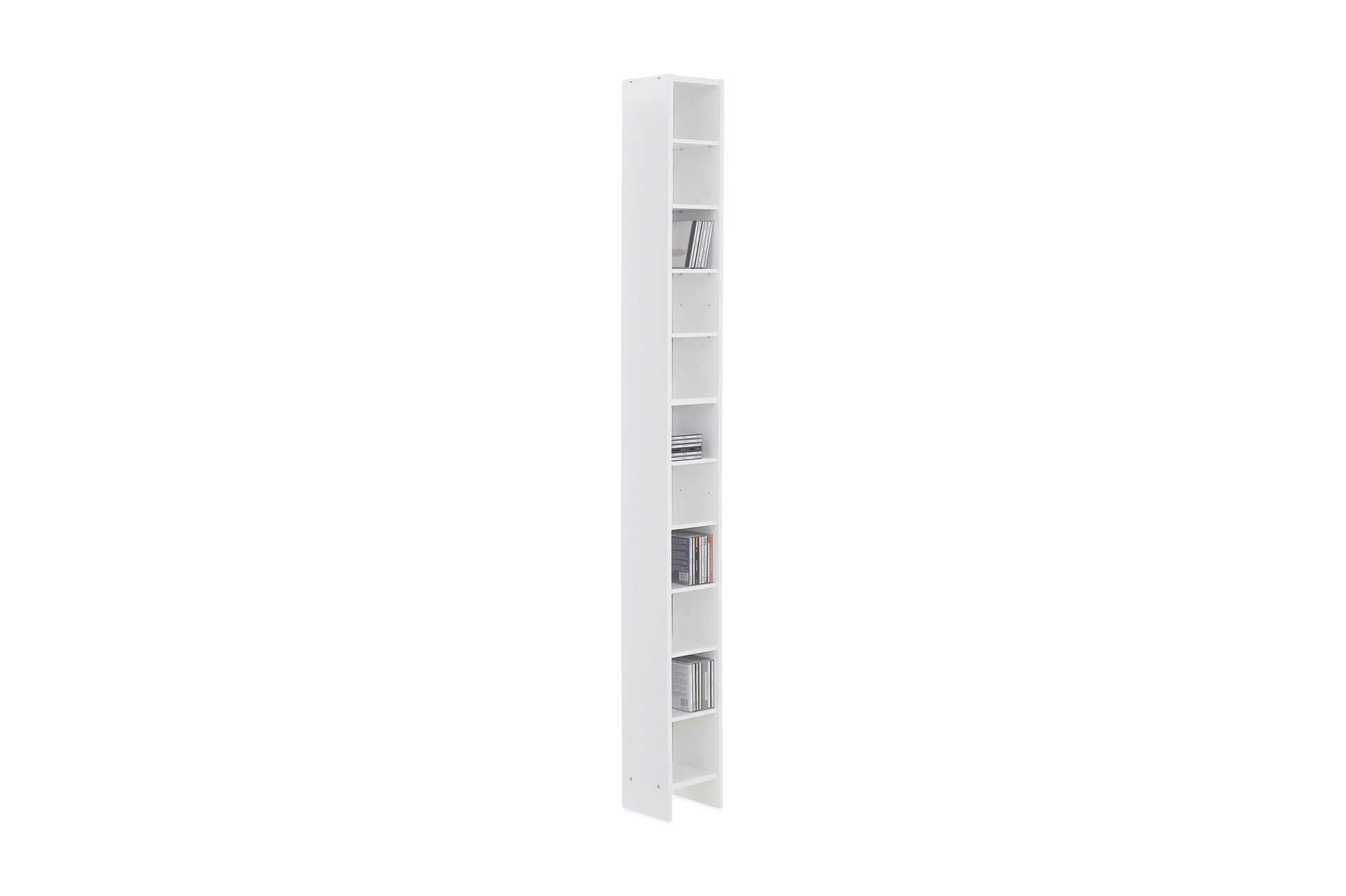Harada CD-Hylle 20 cm - Hvit - Møbler - Mediamøbel & tv møbel - CD-hylle & DVD-hylle