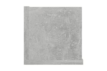 Veggmontert CD-hylle betonggrå 100x18x18 cm sponplate - Grå - Møbler - Mediamøbel & tv møbel - CD-hylle & DVD-hylle