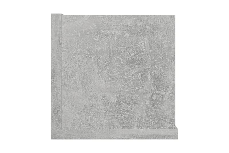 Veggmontert CD-hylle betonggrå 100x18x18 cm sponplate - Grå - Møbler - Mediamøbel & tv møbel - CD-hylle & DVD-hylle
