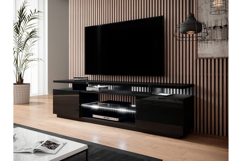 Ceasar TV-benk 180 cm - Svart - Møbler - Mediamøbel & tv møbel - TV-benk & mediabenk