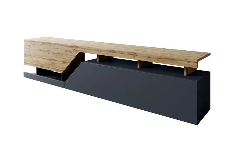 Ceelias TV-benk 200 cm, Antrasitt