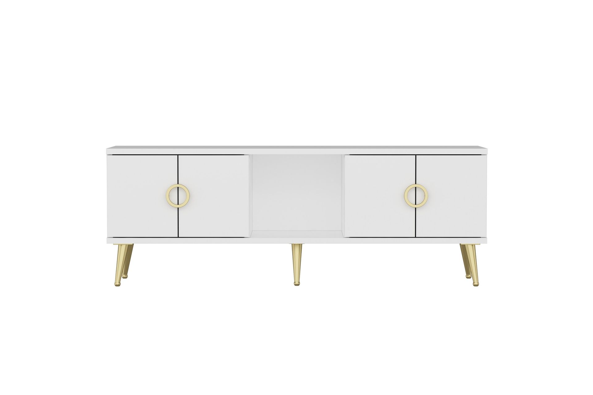 Cey TV-benk 120 cm - Hvit - Møbler - Mediamøbel & tv møbel - TV-benk & mediabenk