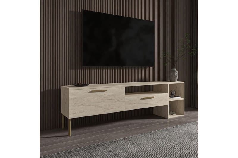 Chaclla TV-benk 150 cm - Beige - Møbler - Mediamøbel & tv møbel - TV-benk & mediabenk