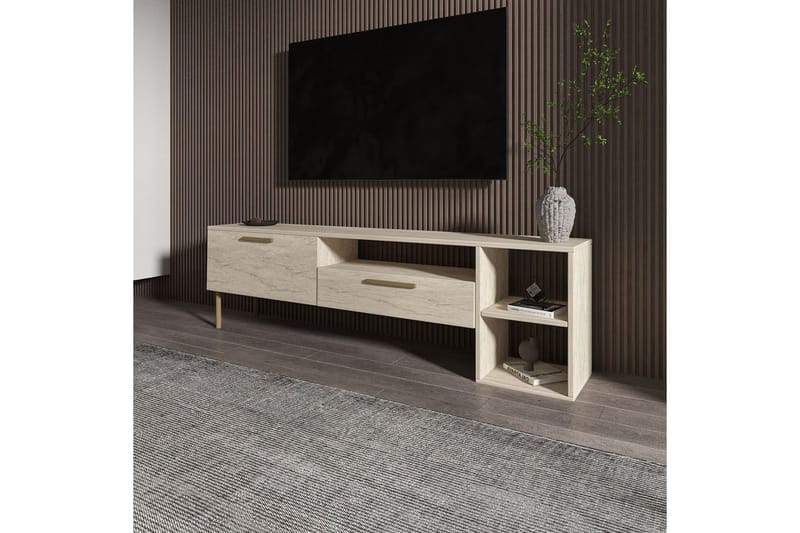 Chaclla TV-benk 150 cm - Beige - Møbler - Mediamøbel & tv møbel - TV-benk & mediabenk