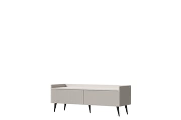 Chiku Gulvstående TV-benk 121 cm med Oppbevaring i Malt Tre - Beige - Møbler - Mediamøbel & tv møbel - TV-benk & mediabenk