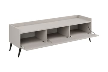 Chiku Gulvstående TV-benk 150 cm med Oppbevaring i Malt Tre - Beige - Møbler - Mediamøbel & tv møbel - TV-benk & mediabenk