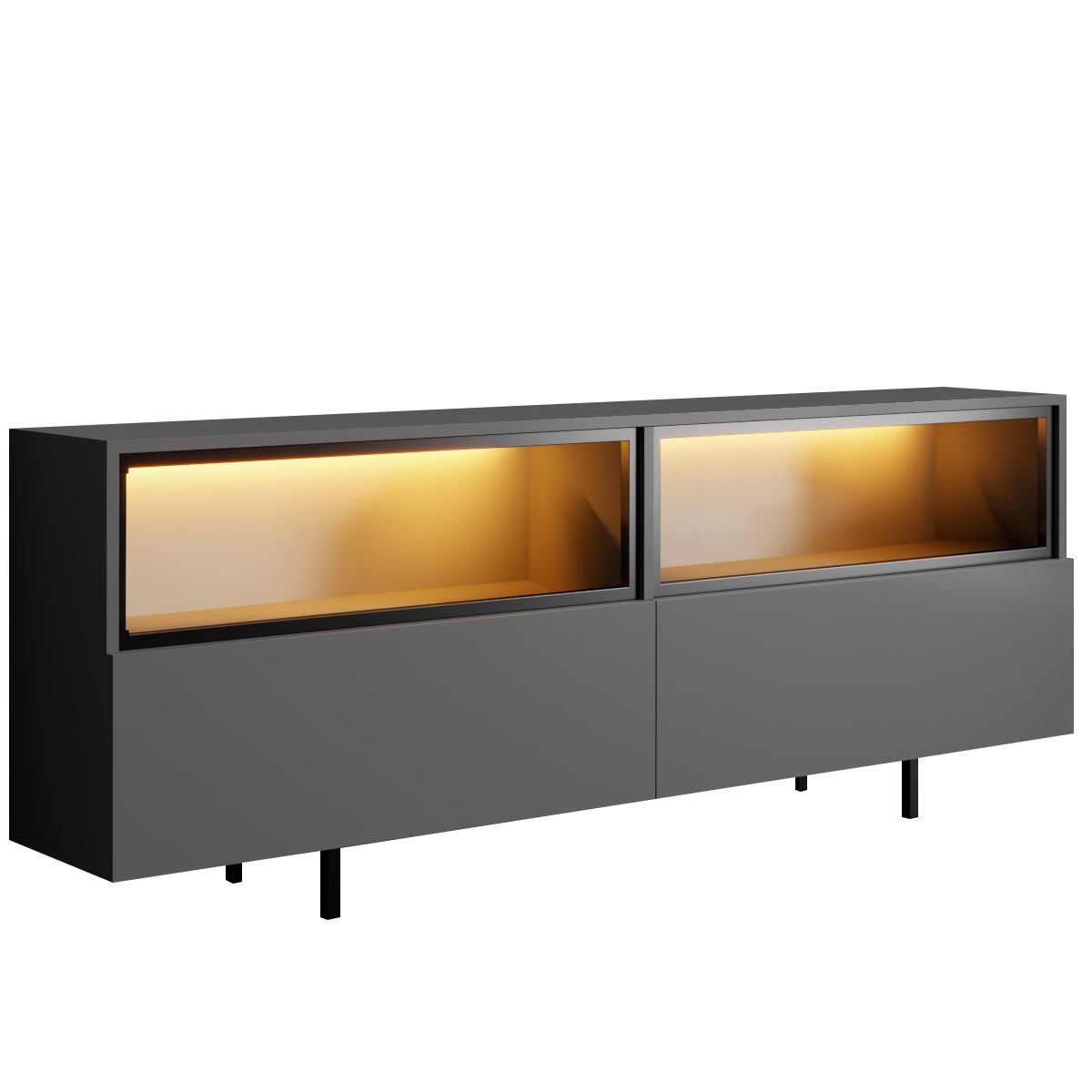 Cielieucel TV-benk 180 cm - Antrasitt
