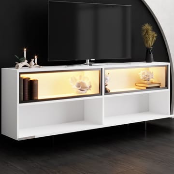 Cielieucel TV-benk 180 cm - Hvit - Møbler - Mediamøbel & tv møbel - TV-benk & mediabenk