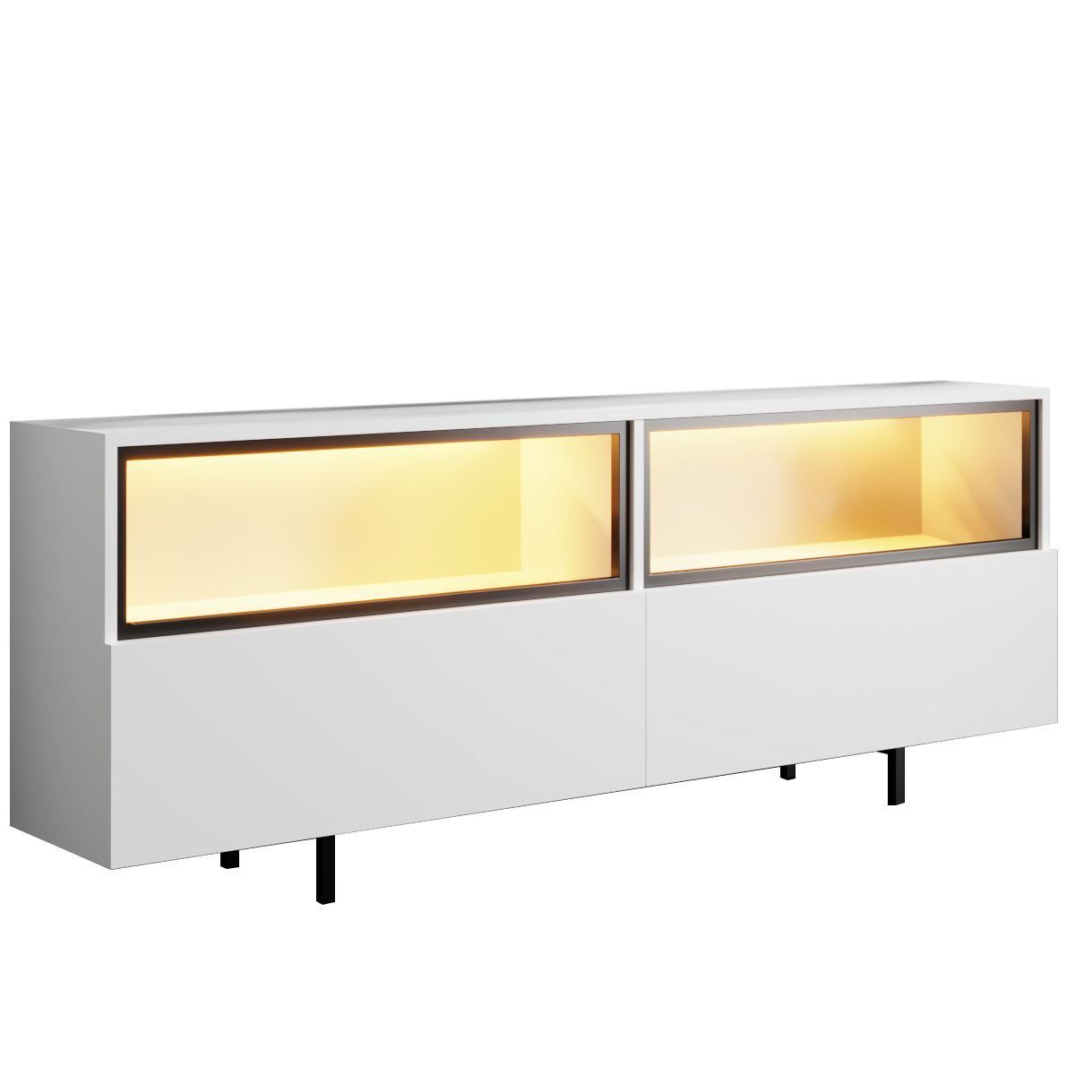 Cielieucel TV-benk 180 cm - Hvit