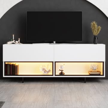 Cielieucel TV-benk 180 cm - Hvit - Møbler - Mediamøbel & tv møbel - TV-benk & mediabenk
