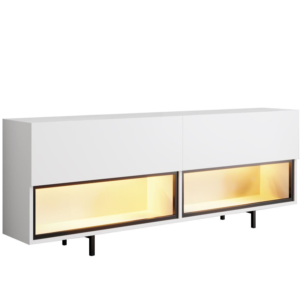 Cielieucel TV-benk 180 cm - Hvit