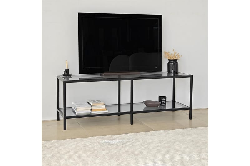 Condurso TV-benk 130 cm - Svart - TV-benk & mediabenk