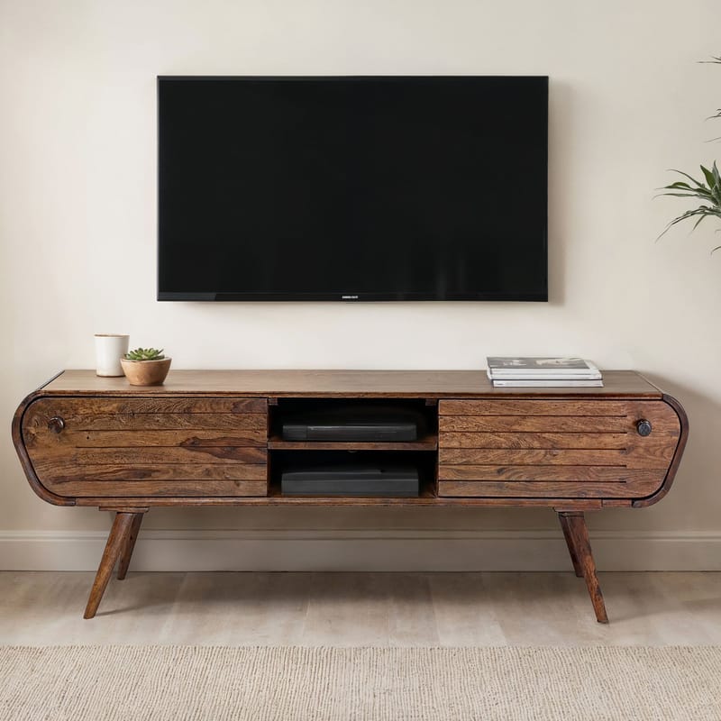 Coreri TV-benk 160 cm - Mørk brun - Møbler - Mediamøbel & tv møbel - TV-benk & mediabenk