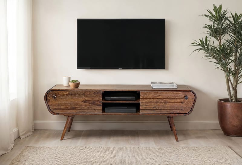 Coreri TV-benk 160 cm - Mørk brun - Møbler - Mediamøbel & tv møbel - TV-benk & mediabenk