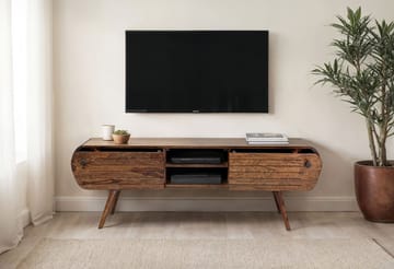 Coreri TV-benk 160 cm - Mørk brun - Møbler - Mediamøbel & tv møbel - TV-benk & mediabenk