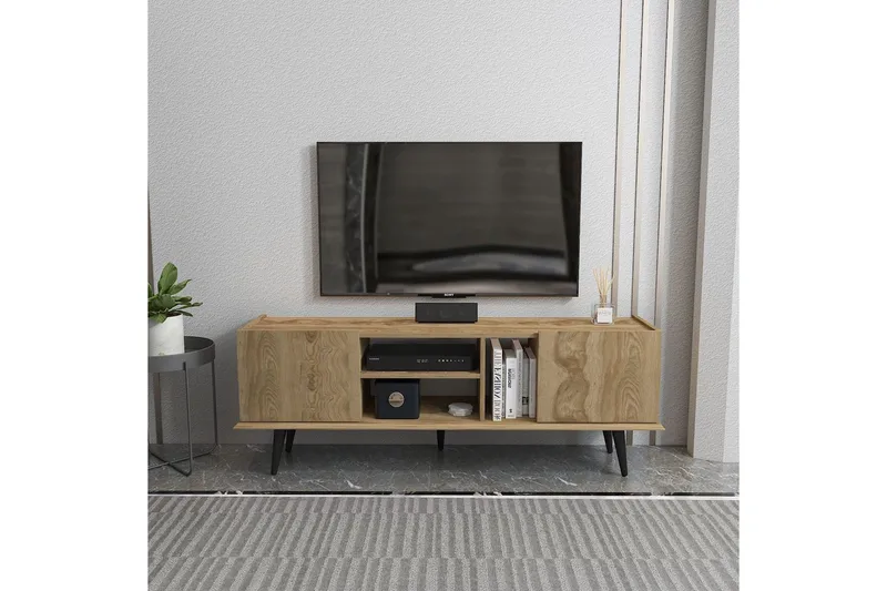 Corvo TV-benk 154,4 cm - Eik - Møbler - Mediamøbel & tv møbel - TV-benk & mediabenk