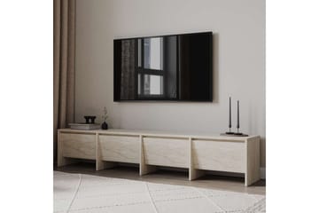 Crala Gulvstående TV-benk 180 cm med Oppbevaring i Tre - Beige - Møbler - Mediamøbel & tv møbel - TV-benk & mediabenk
