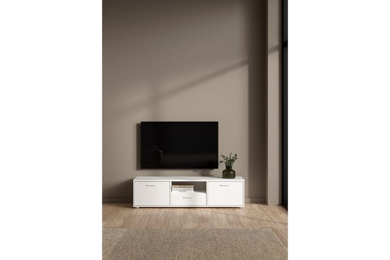 Cristian TV-benk 147 cm - Hvit - Møbler - Mediamøbel & tv møbel - TV-benk & mediabenk