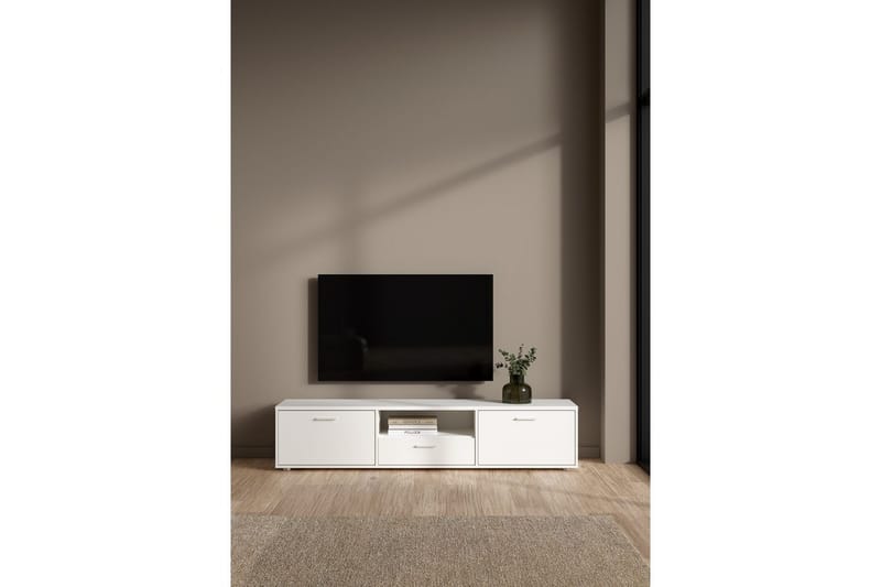 Cristian TV-stativ 38 cm - Hvit - Møbler - Mediamøbel & tv møbel - Mediestativ & veggfeste