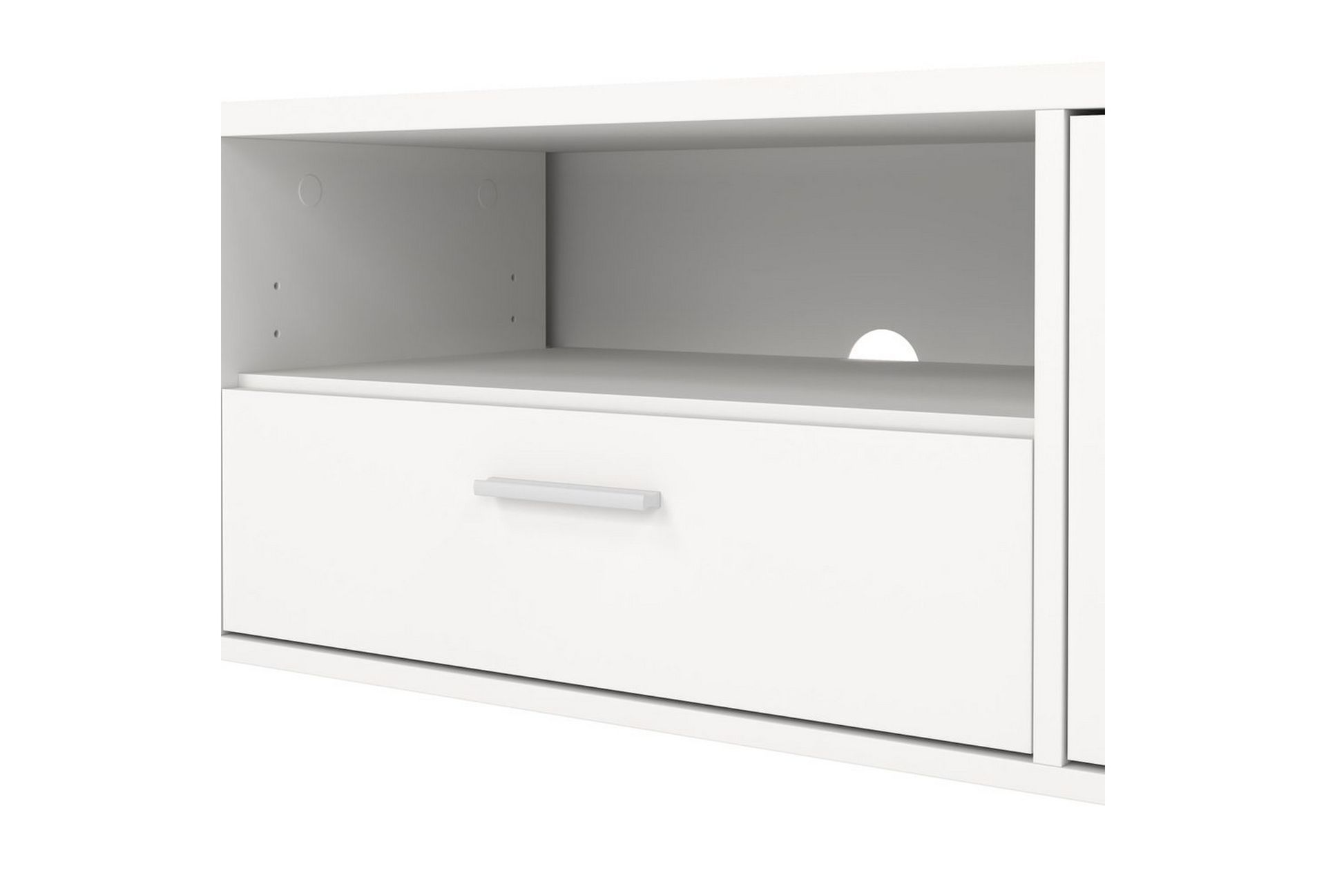 Cristian TV-stativ 38 cm - Hvit - Møbler - Mediamøbel & tv møbel - Mediestativ & veggfeste