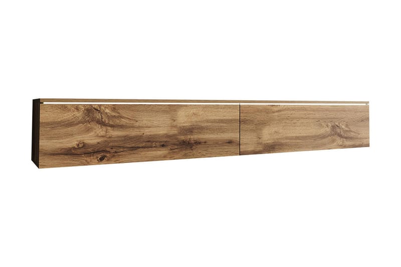 Cuguen Tv-skap 180 cm Hvit LED - Lyse Natur - Møbler - Mediamøbel & tv møbel - TV-benk & mediabenk