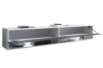 Cuguen Tv-skap 180 cm RGB LED - Natur - Møbler - Mediamøbel & tv møbel - TV-benk & mediabenk