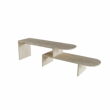 Deliones TV-benk 130 cm - Travertin - Møbler - Mediamøbel & tv møbel - TV-benk & mediabenk