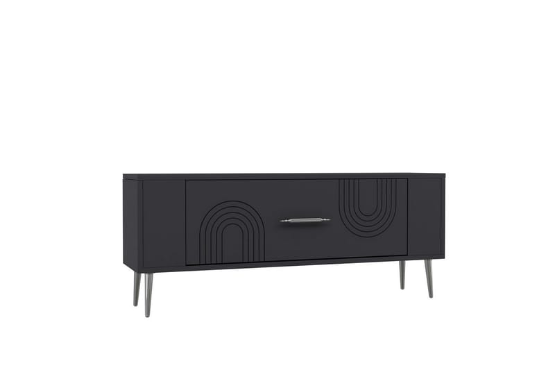 Deyric TV-benk 120 cm, Antrasitt/Sølv