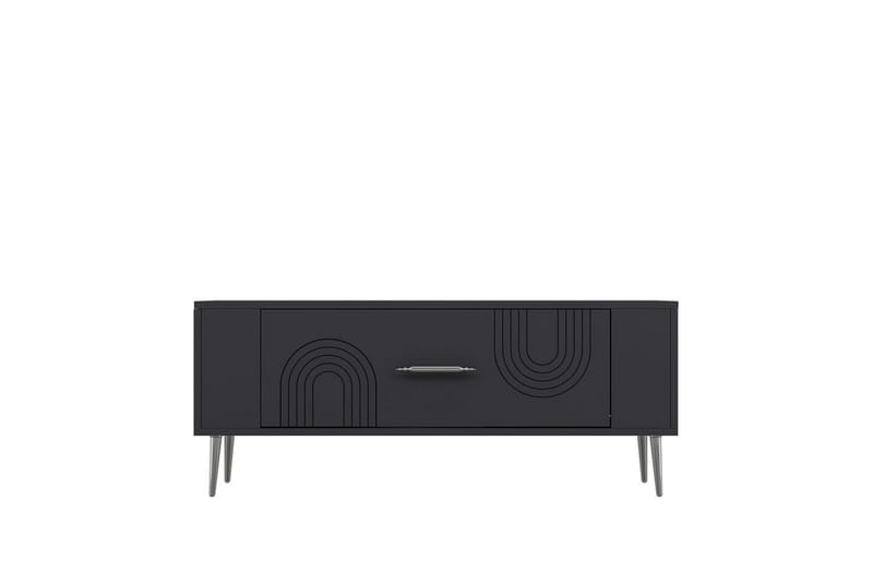 Deyric TV-benk 120 cm - Antrasitt/Sølv - Møbler - Mediamøbel & tv møbel - TV-benk & mediabenk