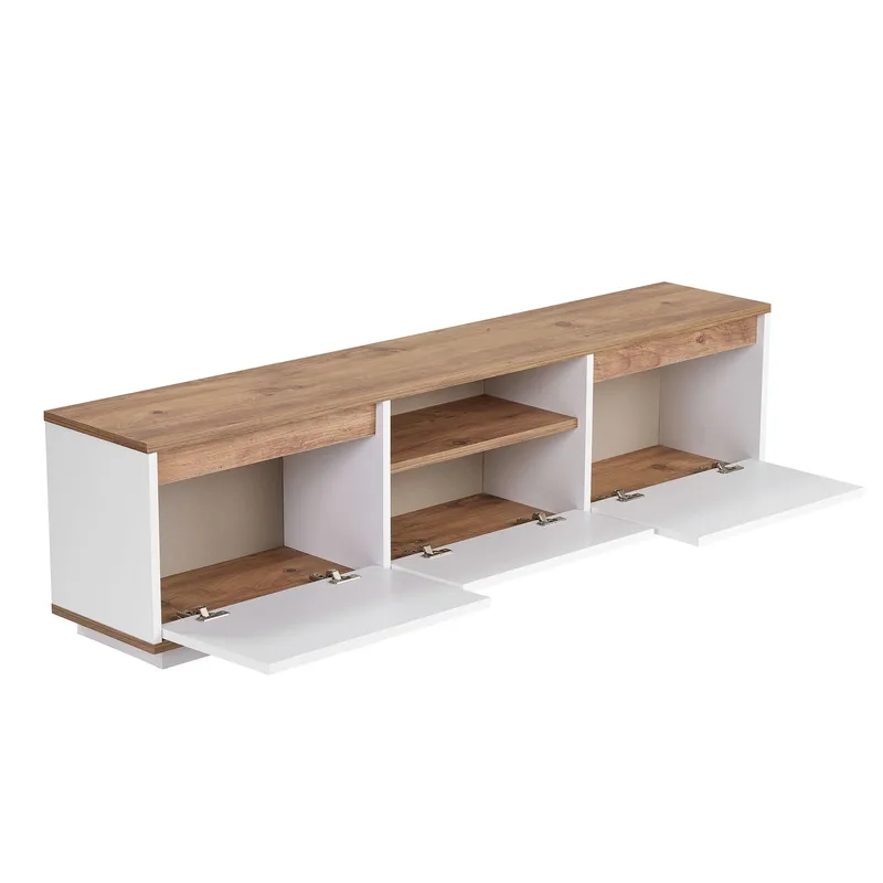 Domar TV-benk 160 cm - Atlantic-furu, hvit - Møbler - Mediamøbel & tv møbel - TV-benk & mediabenk