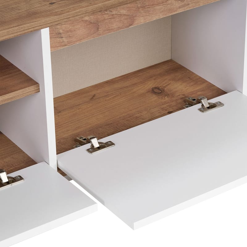 Domar TV-benk 160 cm - Atlantic-furu, hvit - Møbler - Mediamøbel & tv møbel - TV-benk & mediabenk