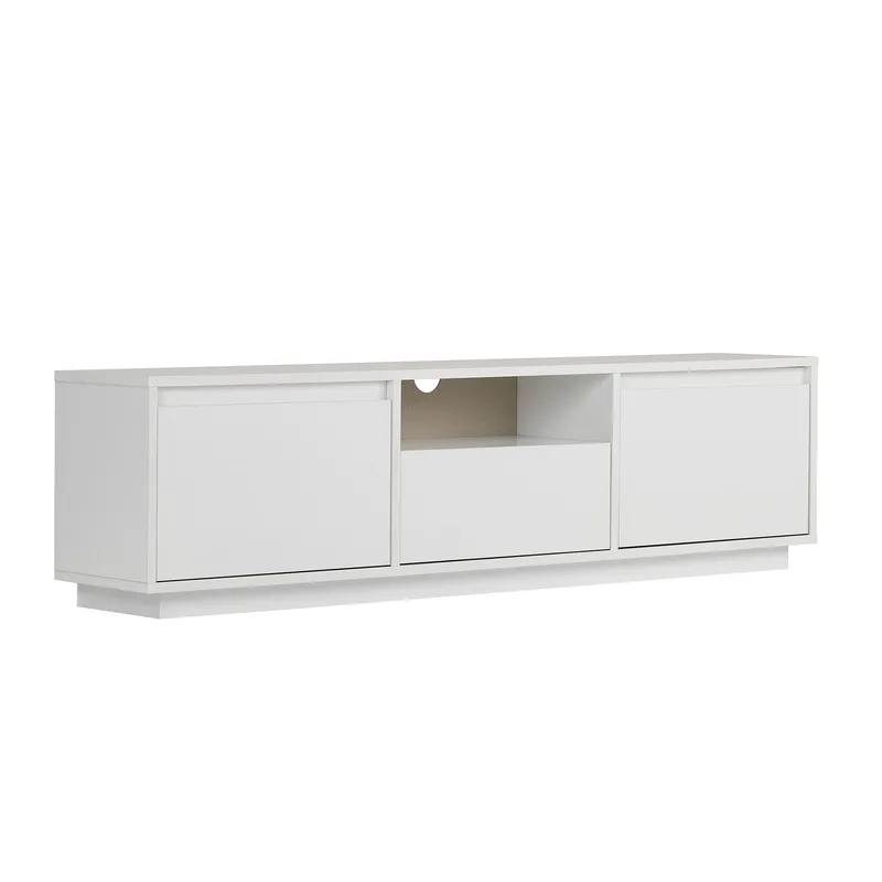 Domar TV-benk 160 cm - Naturlig hvit - Møbler - Mediamøbel & tv møbel - TV-benk & mediabenk