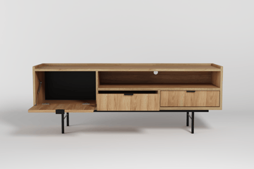 Dravo TV-benk 150 cm - Naturlig hickory - Møbler - Mediamøbel & tv møbel - TV-benk & mediabenk