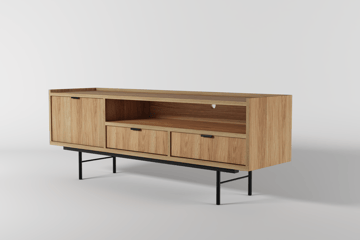 Dravo TV-benk 150 cm - Naturlig hickory - Møbler - Mediamøbel & tv møbel - TV-benk & mediabenk