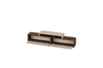Durros TV-benk 180 cm - Valnøtt/Beige - Møbler - Mediamøbel & tv møbel - TV-benk & mediabenk