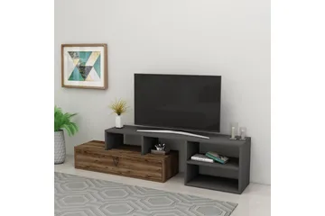 Durusu TV-benk 120 cm - Lys brun/Antrasitt - Møbler - Mediamøbel & tv møbel - TV-benk & mediabenk