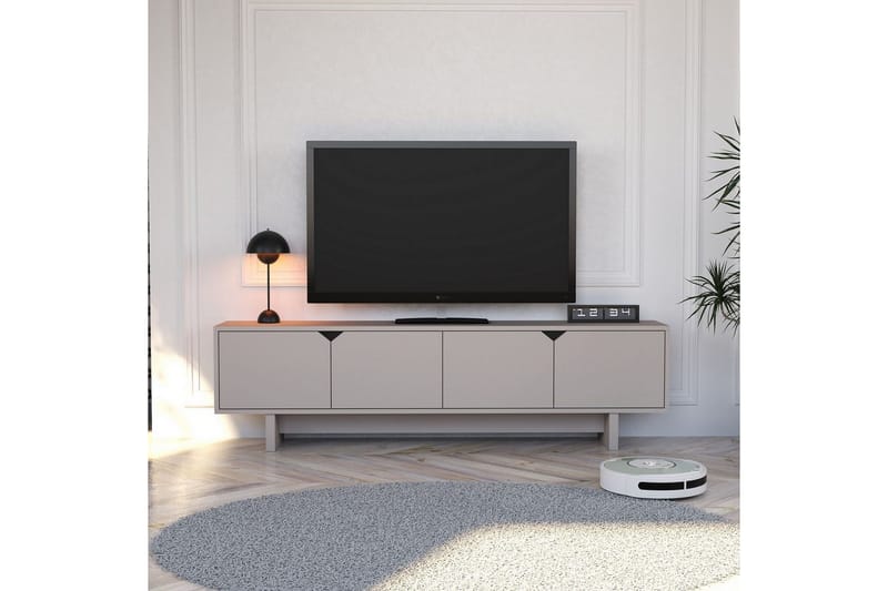 Edrion TV-benk 180 cm - Beige - Møbler - Mediamøbel & tv møbel - TV-benk & mediabenk