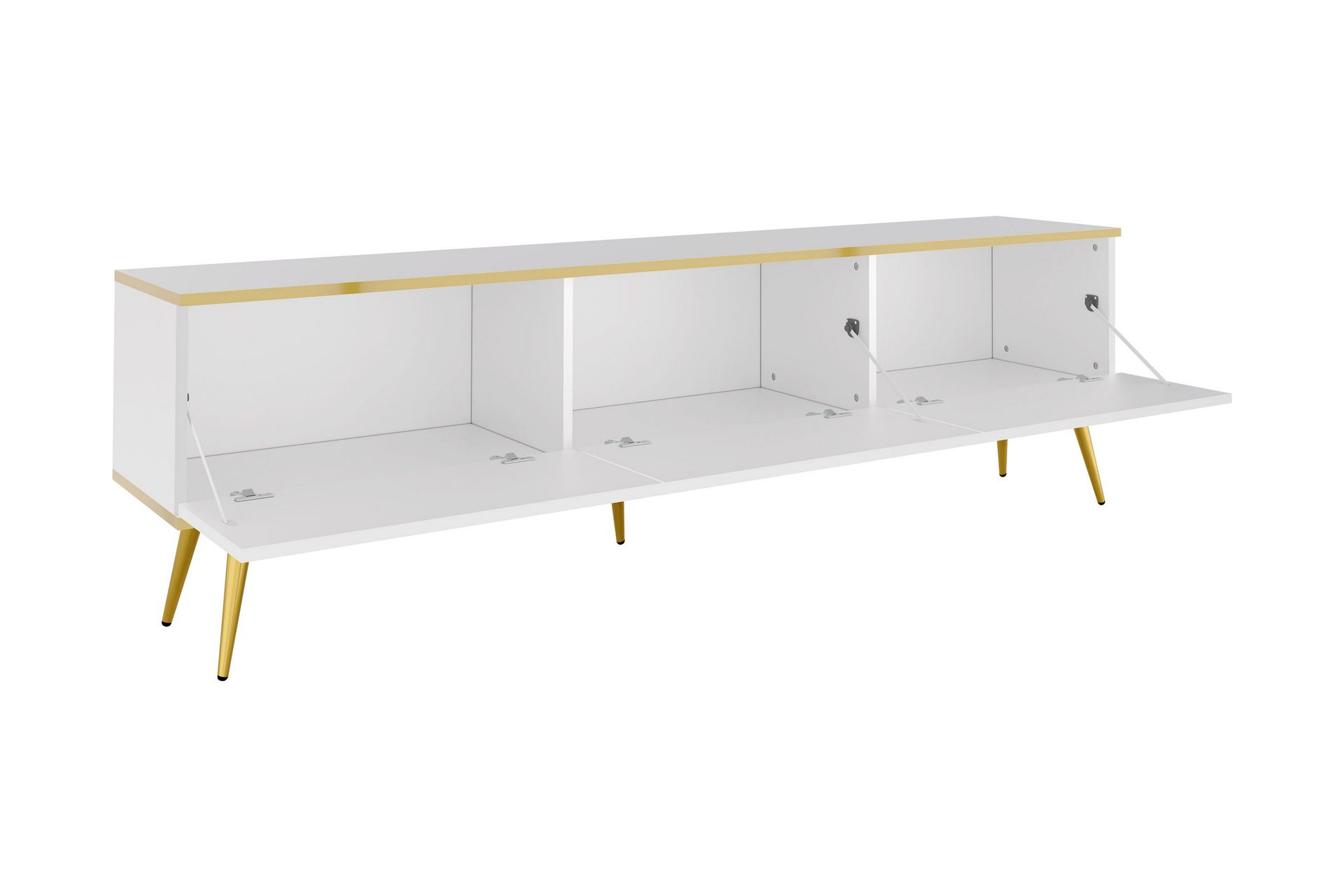 Edson TV-benk 175 cm - Hvit - Møbler - Mediamøbel & tv møbel - TV-benk & mediabenk