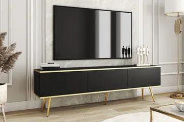 Edson TV-benk 175 cm - Svart - Møbler - Mediamøbel & tv møbel - TV-benk & mediabenk