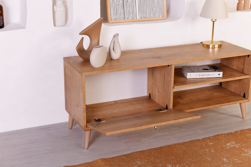 Elili TV-benk 138 cm - Eik - Møbler - Mediamøbel & tv møbel - TV-benk & mediabenk