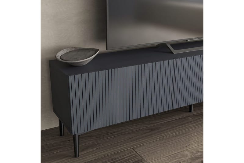 Elith TV-benk 180 cm - Antrasitt - Møbler - Mediamøbel & tv møbel - TV-benk & mediabenk