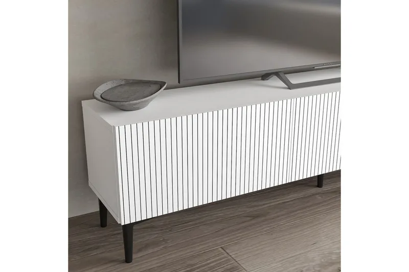 Elith TV-benk 180 cm - Hvit - Møbler - Mediamøbel & tv møbel - TV-benk & mediabenk